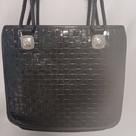 Brighton Vintage Woven Leather Shoulder Bag - Picture 1 of 15